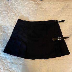 BRANDY DARK BLUE PLEATED SKIRT